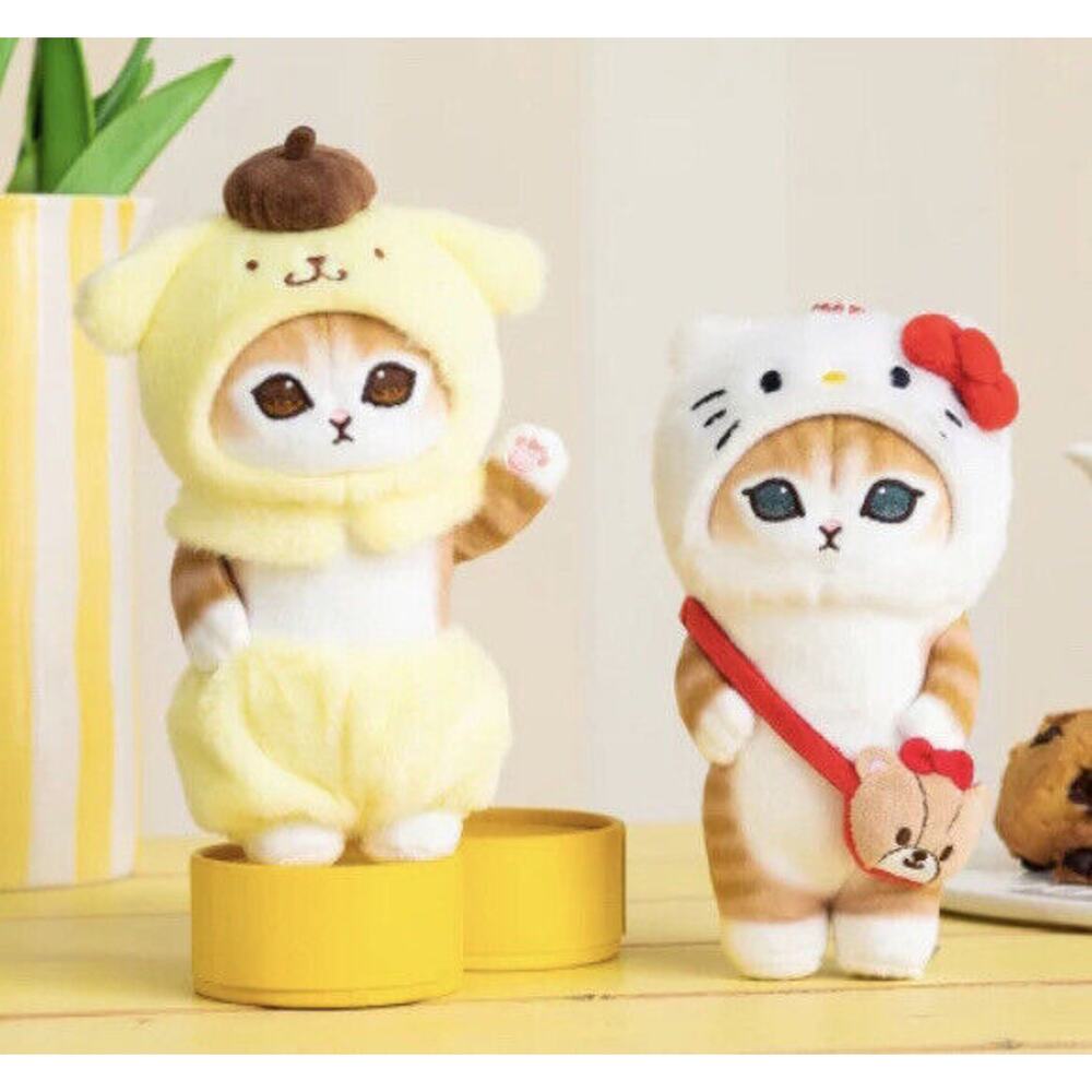 Sanrio x Mofusand US SELLER Pompompurin Mascot Keychain Plush New! FAST SHIPPING - Picture 2 of 7